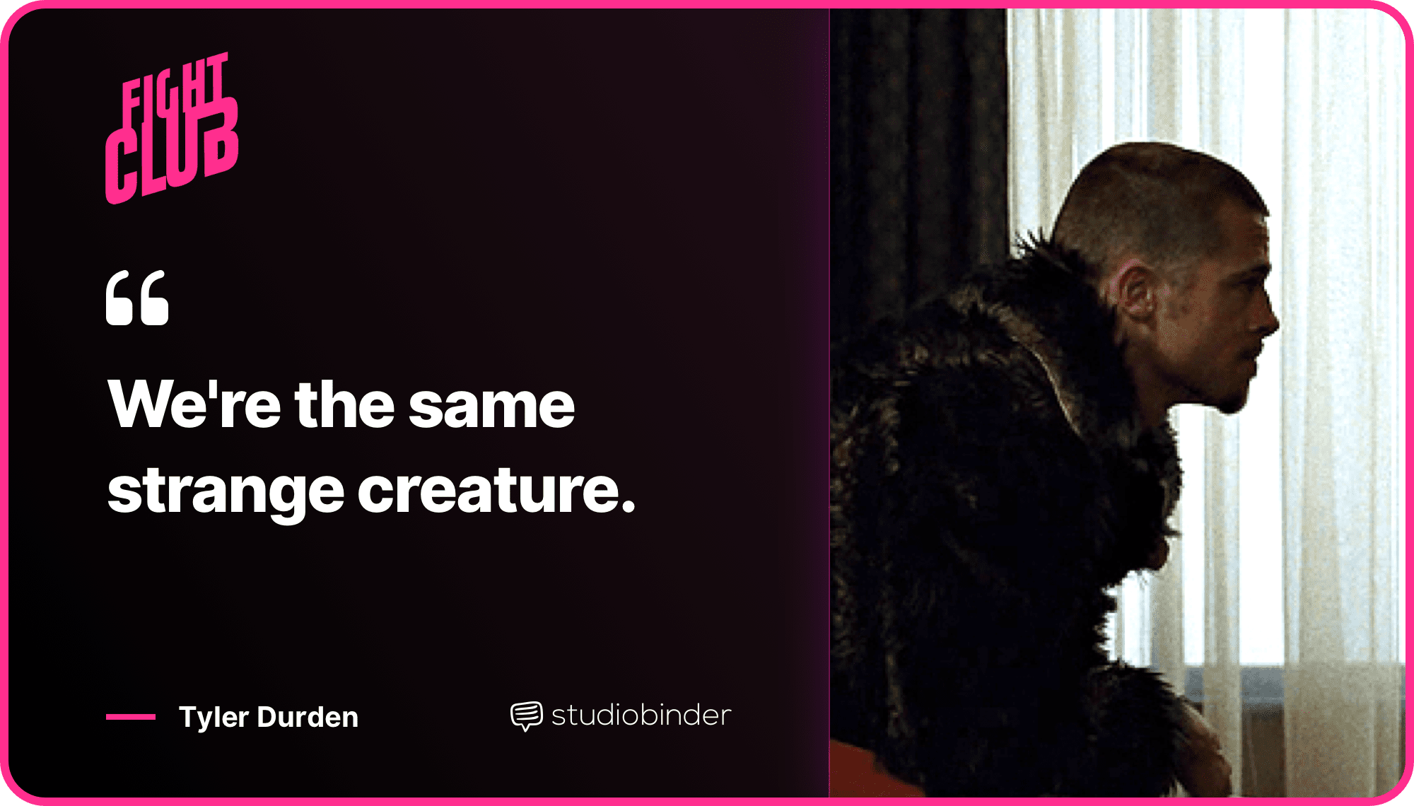 Fight Club Quotes Same Strange Creature Quote StudioBinder Fight Club Quotes Same Strange Creature Quote StudioBinder