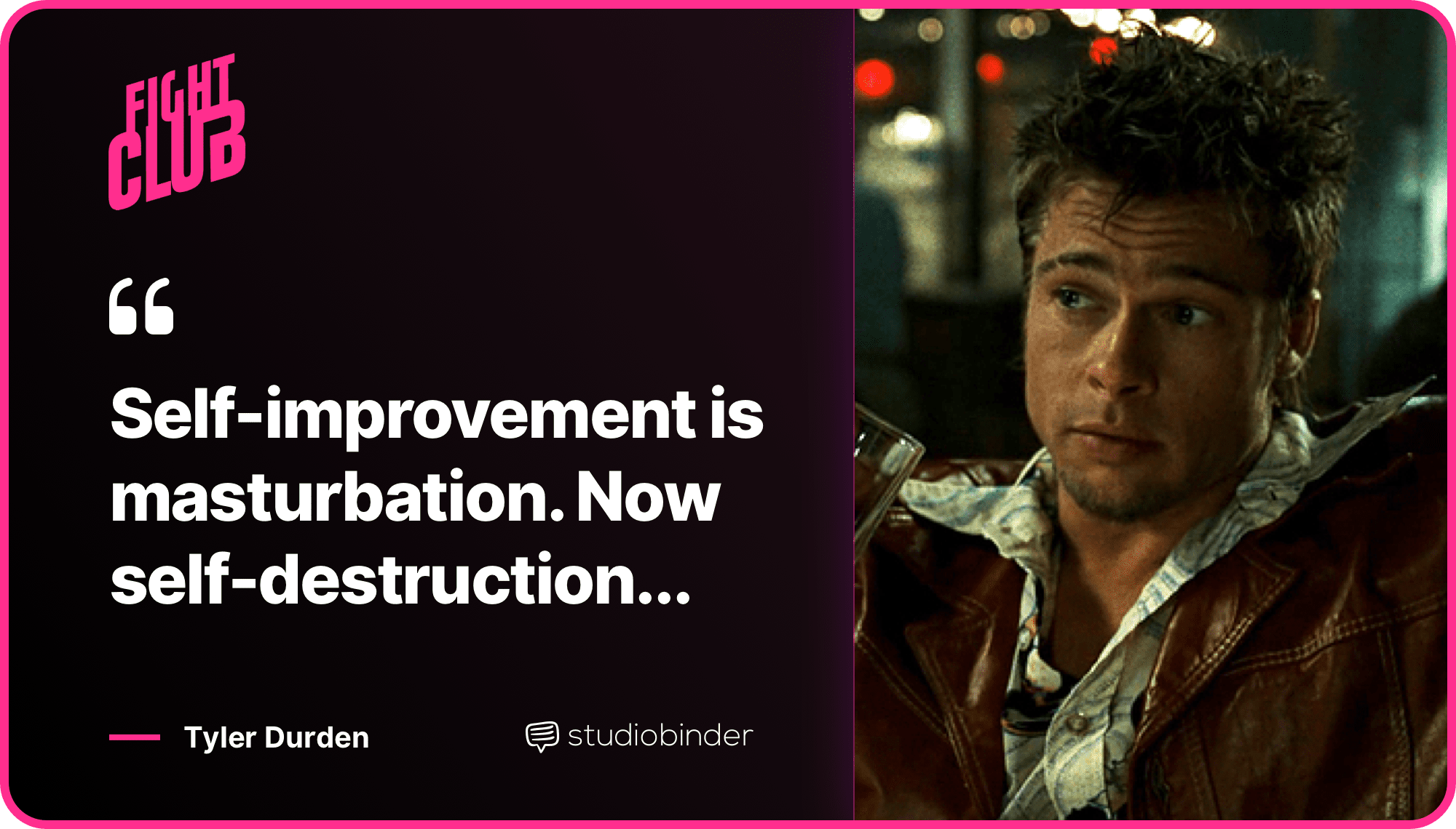 Fight Club Quotes Self Improvement Quote StudioBinder Fight Club Quotes Self Improvement Quote StudioBinder