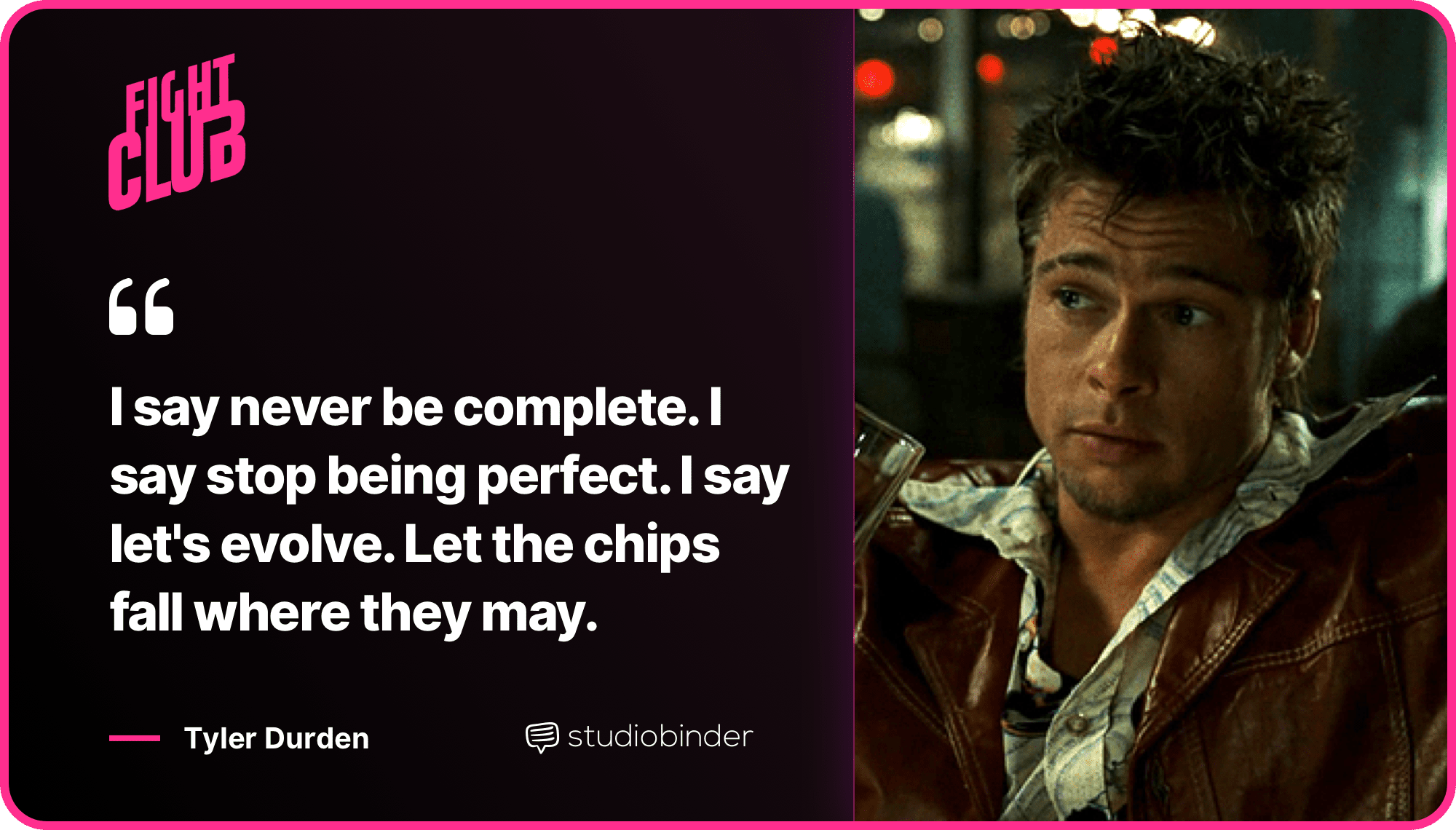 Fight Club Quotes Stop Being Perfect Quote StudioBinder Fight Club Quotes Stop Being Perfect Quote StudioBinder