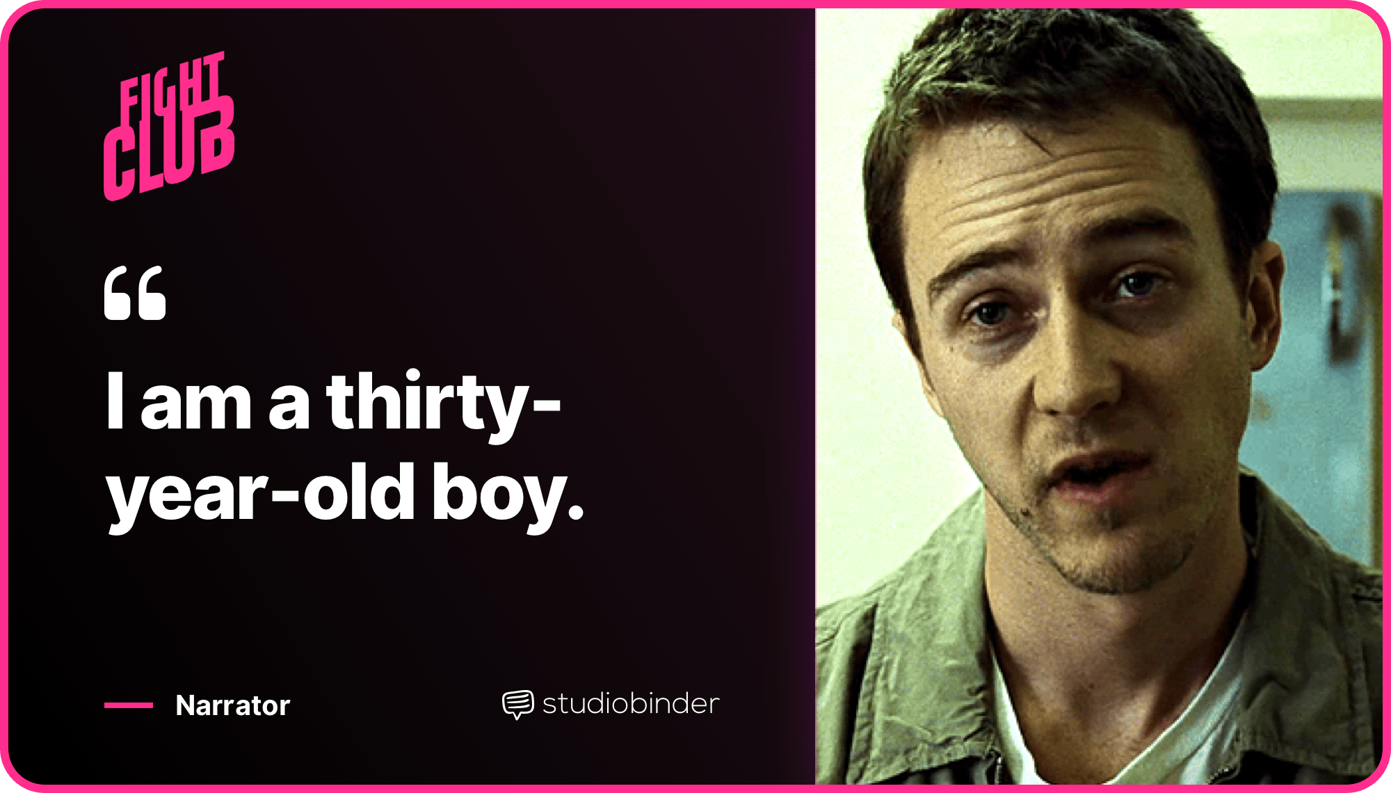 Fight Club Quotes Thirty Year Old Boy Quote StudioBinder Fight Club Quotes Thirty Year Old Boy Quote StudioBinder