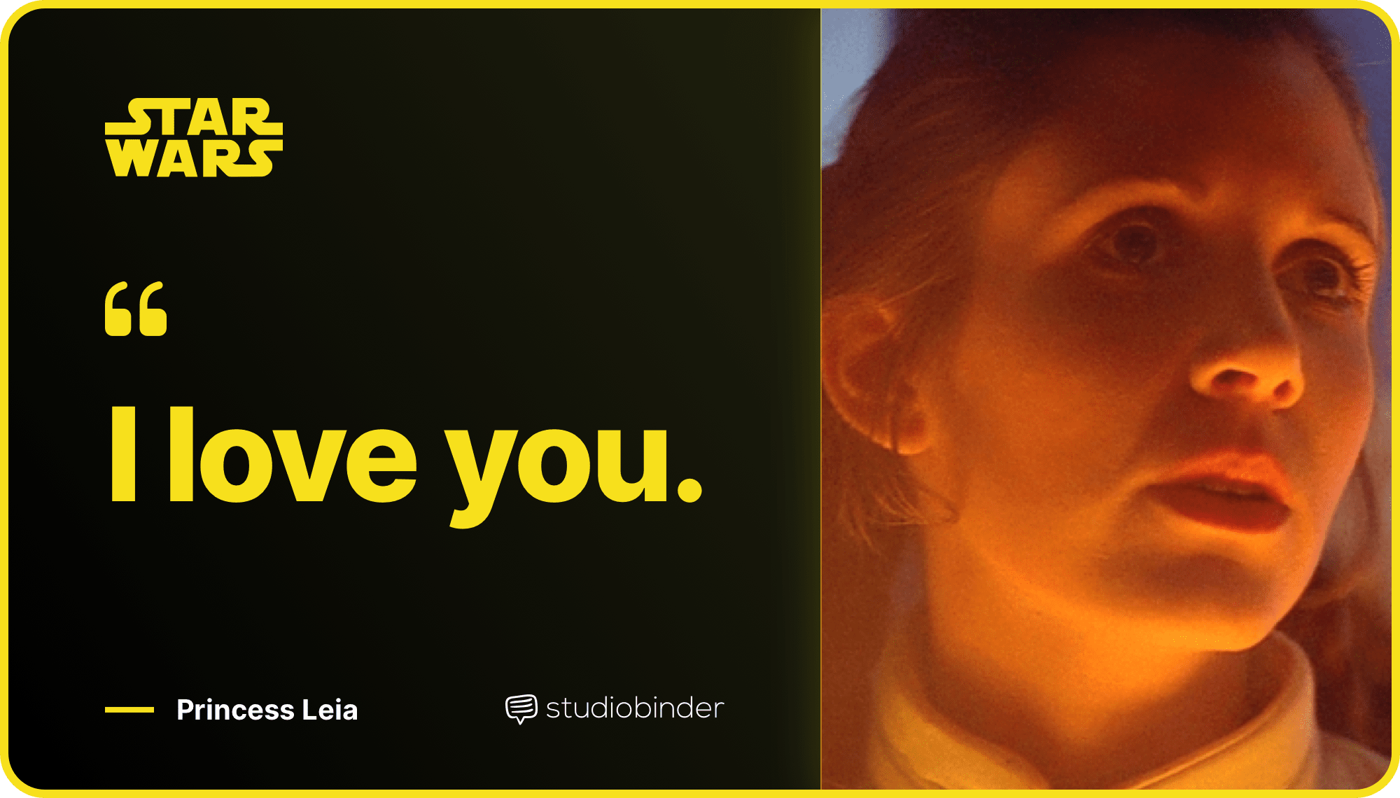 Star Wars Quotes I Love You Quote StudioBinder Star Wars Quotes I Love You Quote StudioBinder