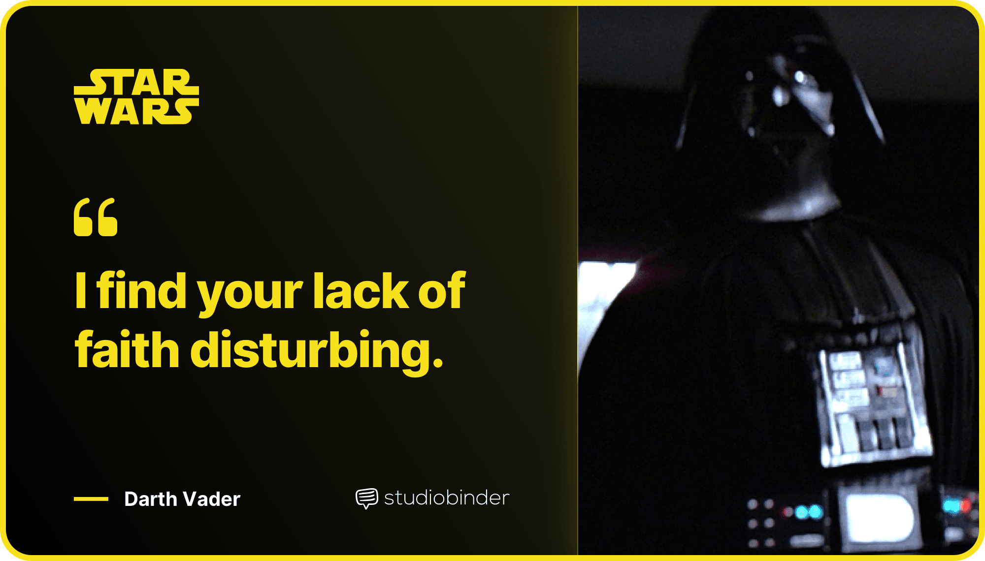 Star Wars Quotes Lack Of Faith Disturbing Quote StudioBinder Star Wars Quotes Lack Of Faith Disturbing Quote StudioBinder