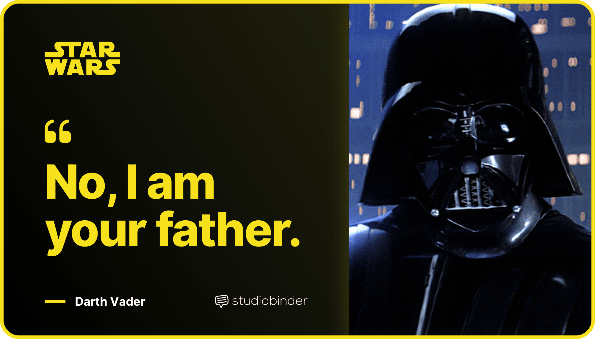 Star Wars Quotes No I Am Your Father Quote Darth Vader StudioBinder Star Wars Quotes No I Am Your Father Quote Darth Vader StudioBinder