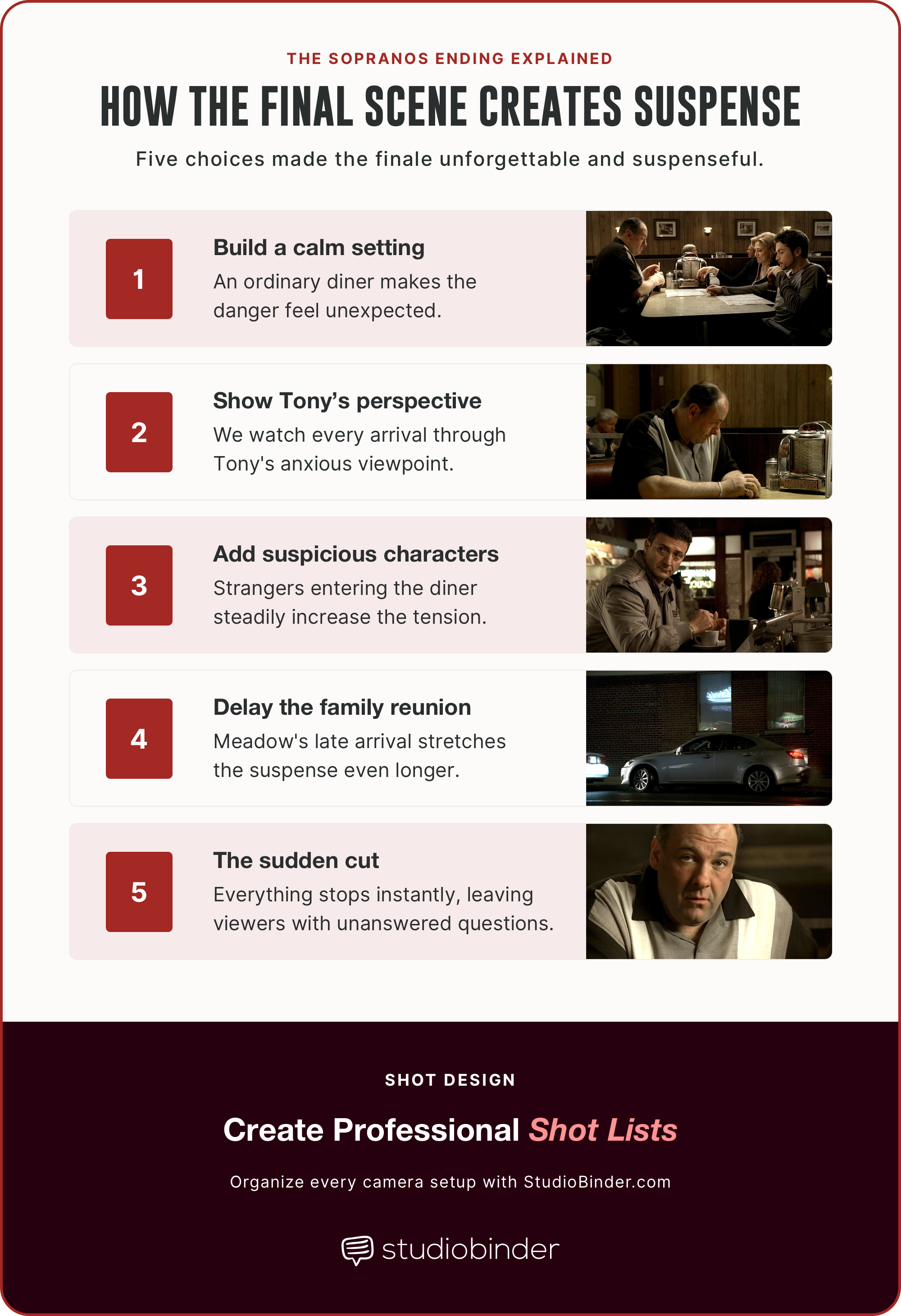 The Sopranos Ending Explained How the Final Scene Creates Suspense StudioBinder The Sopranos Ending Explained How the Final Scene Creates Suspense StudioBinder