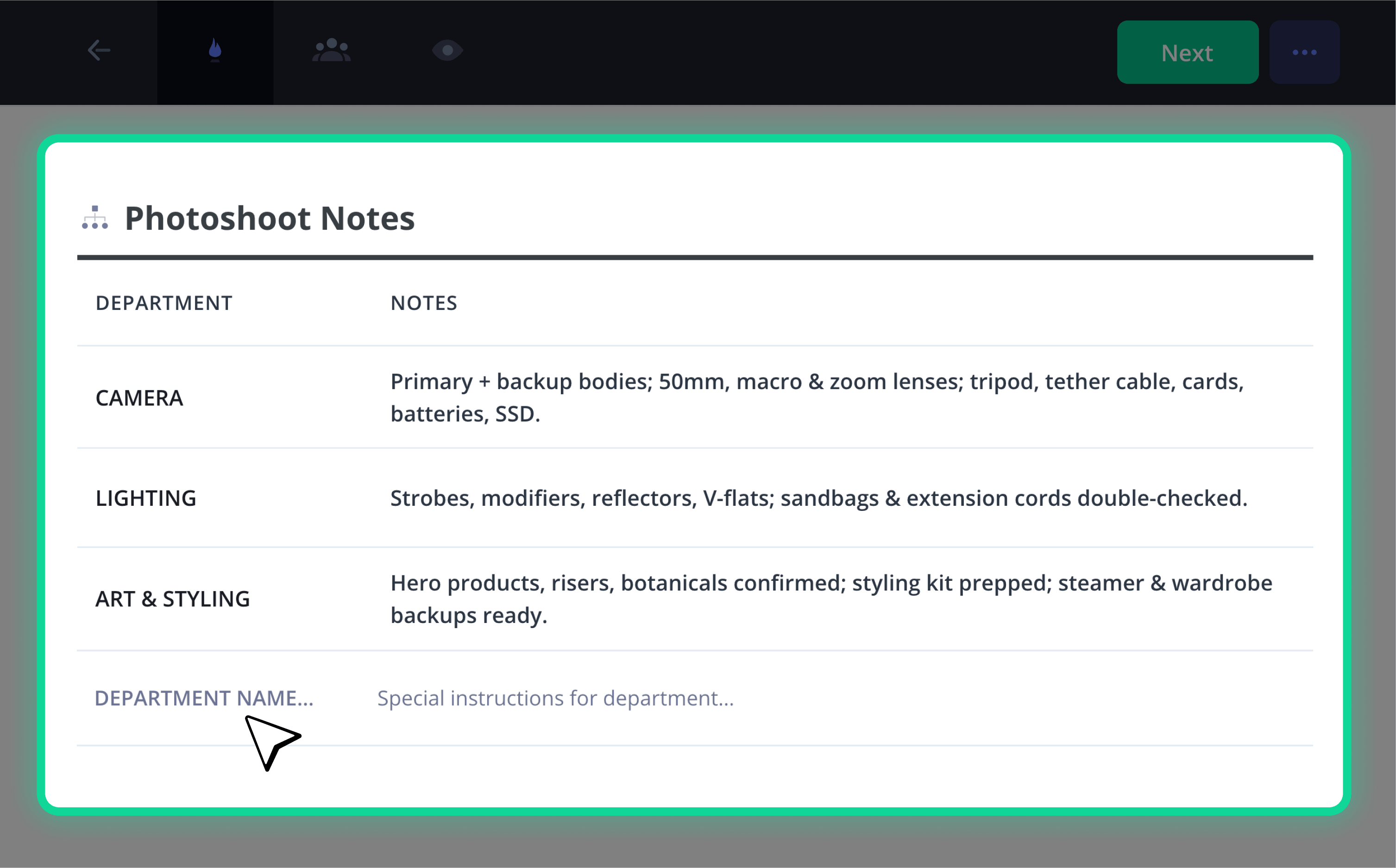 Call Sheet Photography Template Photoshoot Notes StudioBinder Call Sheet Photography Template Photoshoot Notes StudioBinder