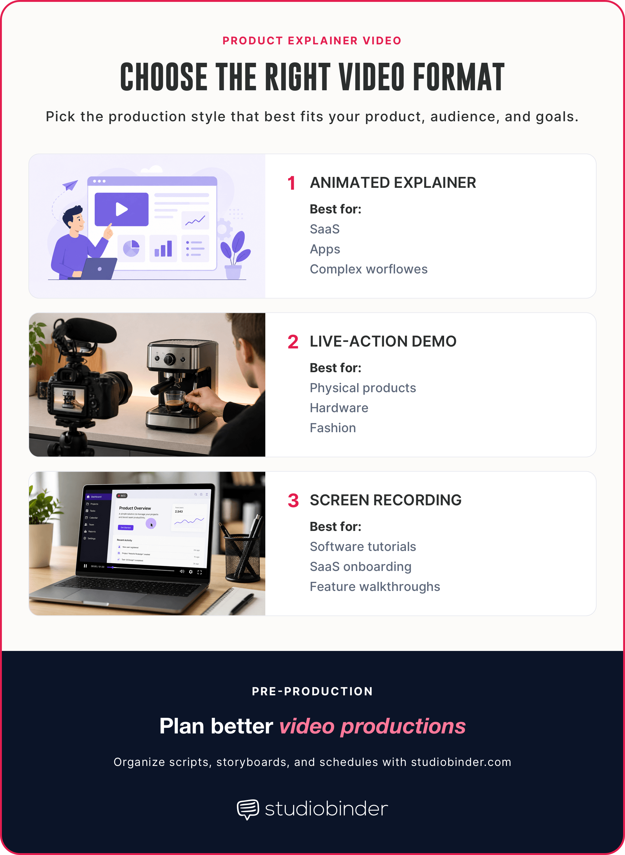 Product explainer video Choosing the right video format StudioBinder Product explainer video Choosing the right video format StudioBinder
