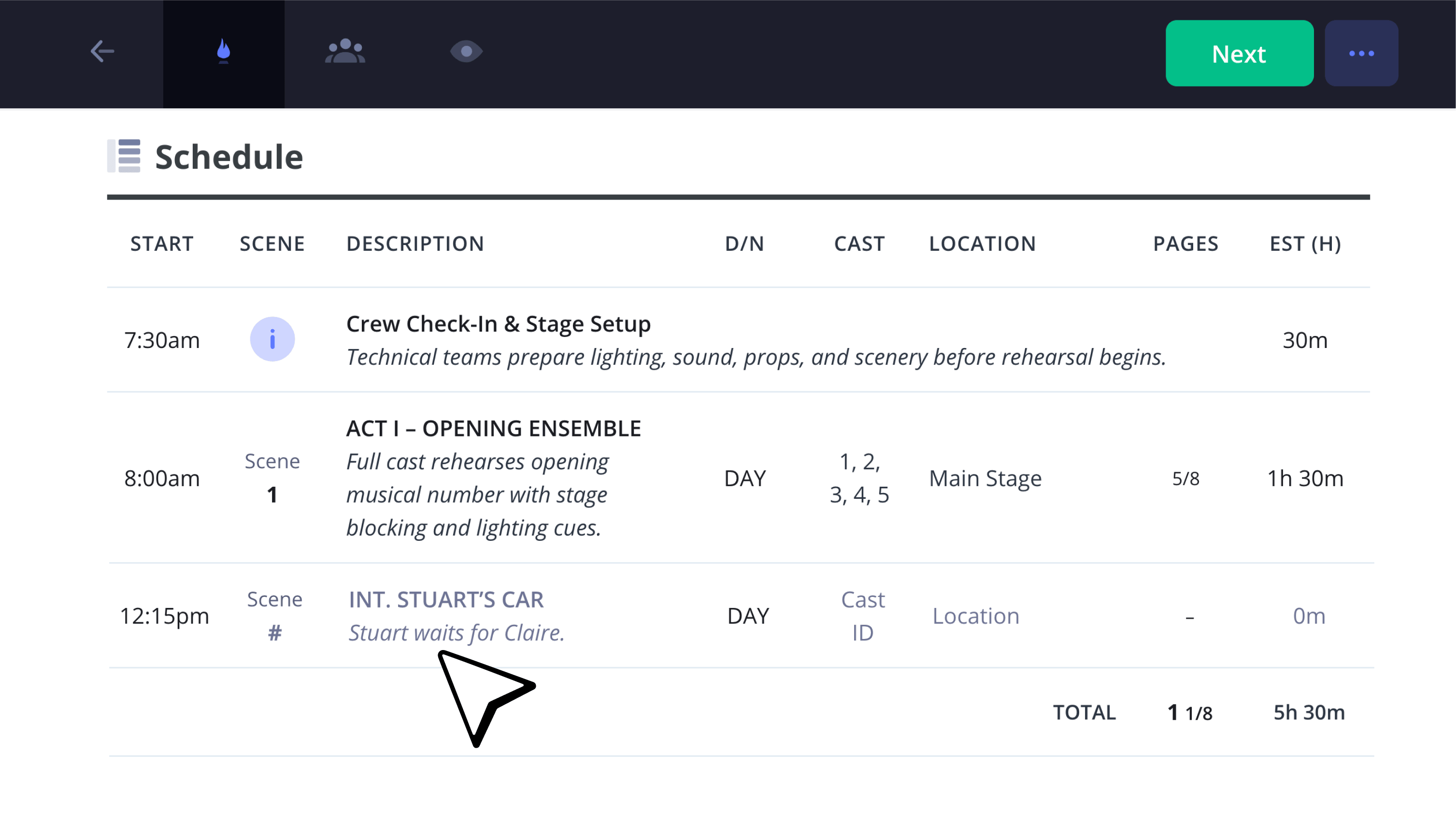 Rehearsal Call Sheet Template Daily Shooting Schedule StudioBinder Rehearsal Call Sheet Template Daily Shooting Schedule StudioBinder