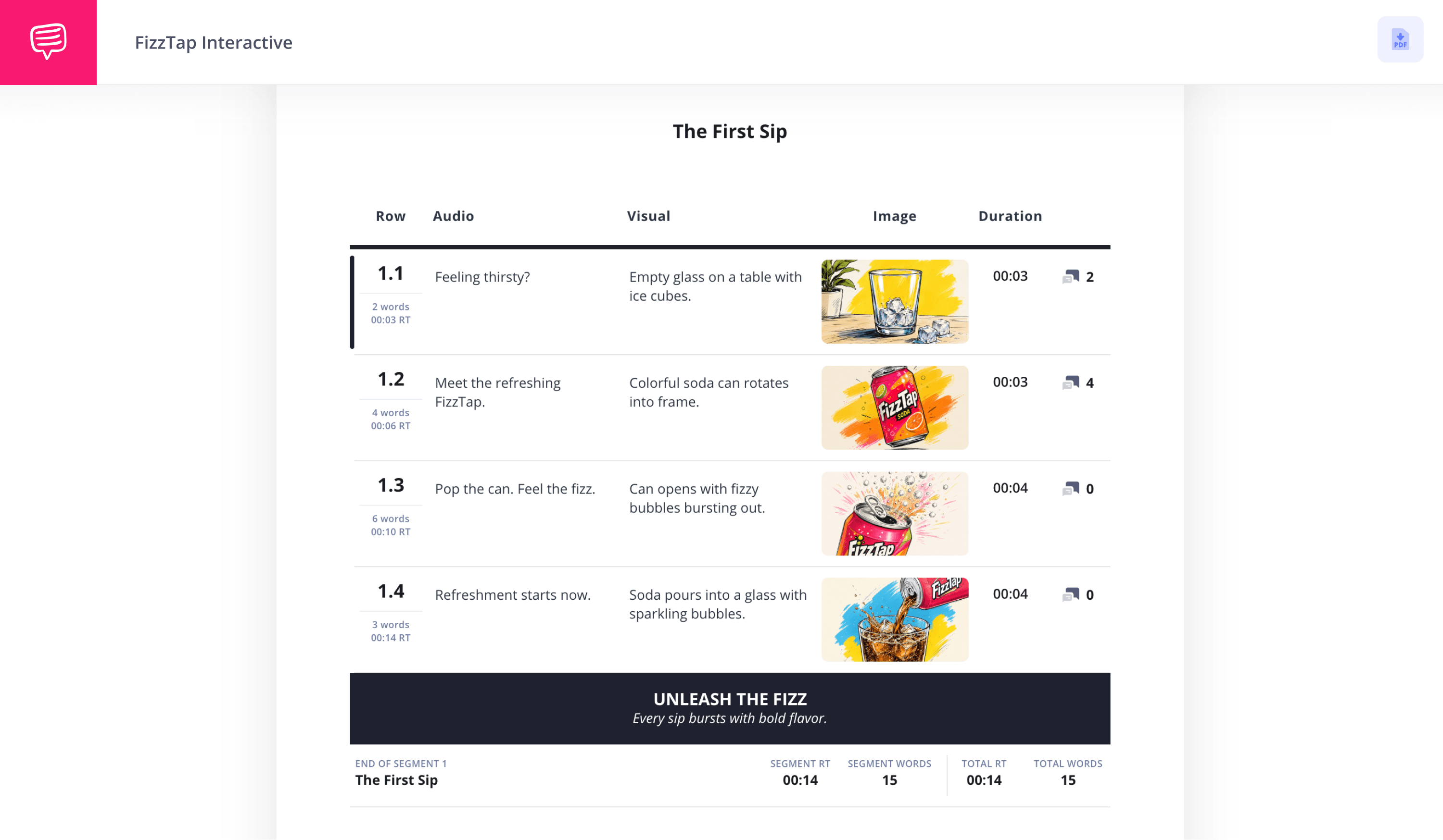 Two column script template AV script template StudioBinder Two column script template AV script template StudioBinder