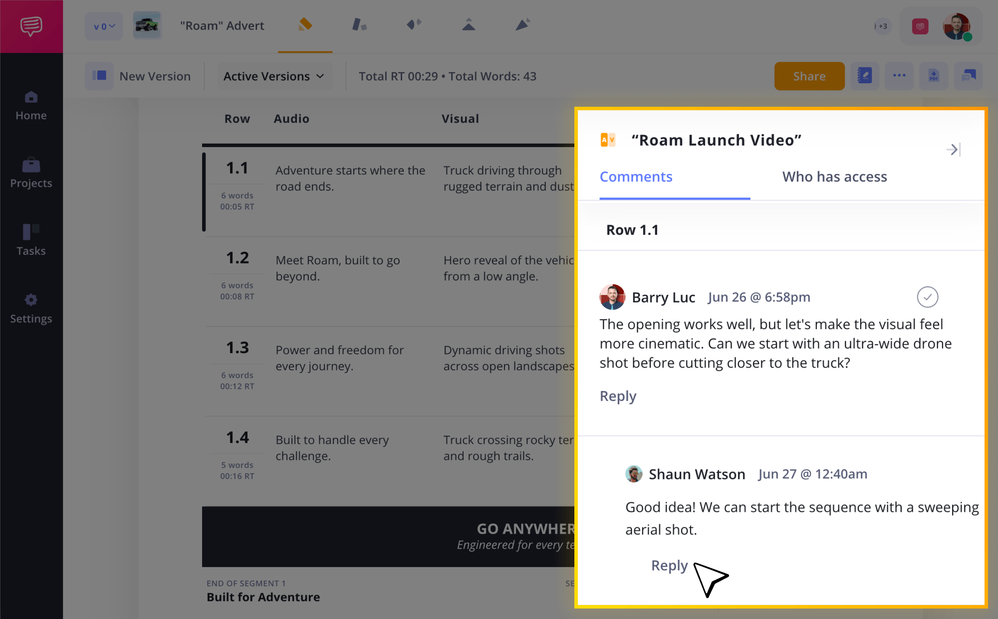 Video Script Format Collaborate on your video script StudioBinder Video Script Format Collaborate on your video script StudioBinder