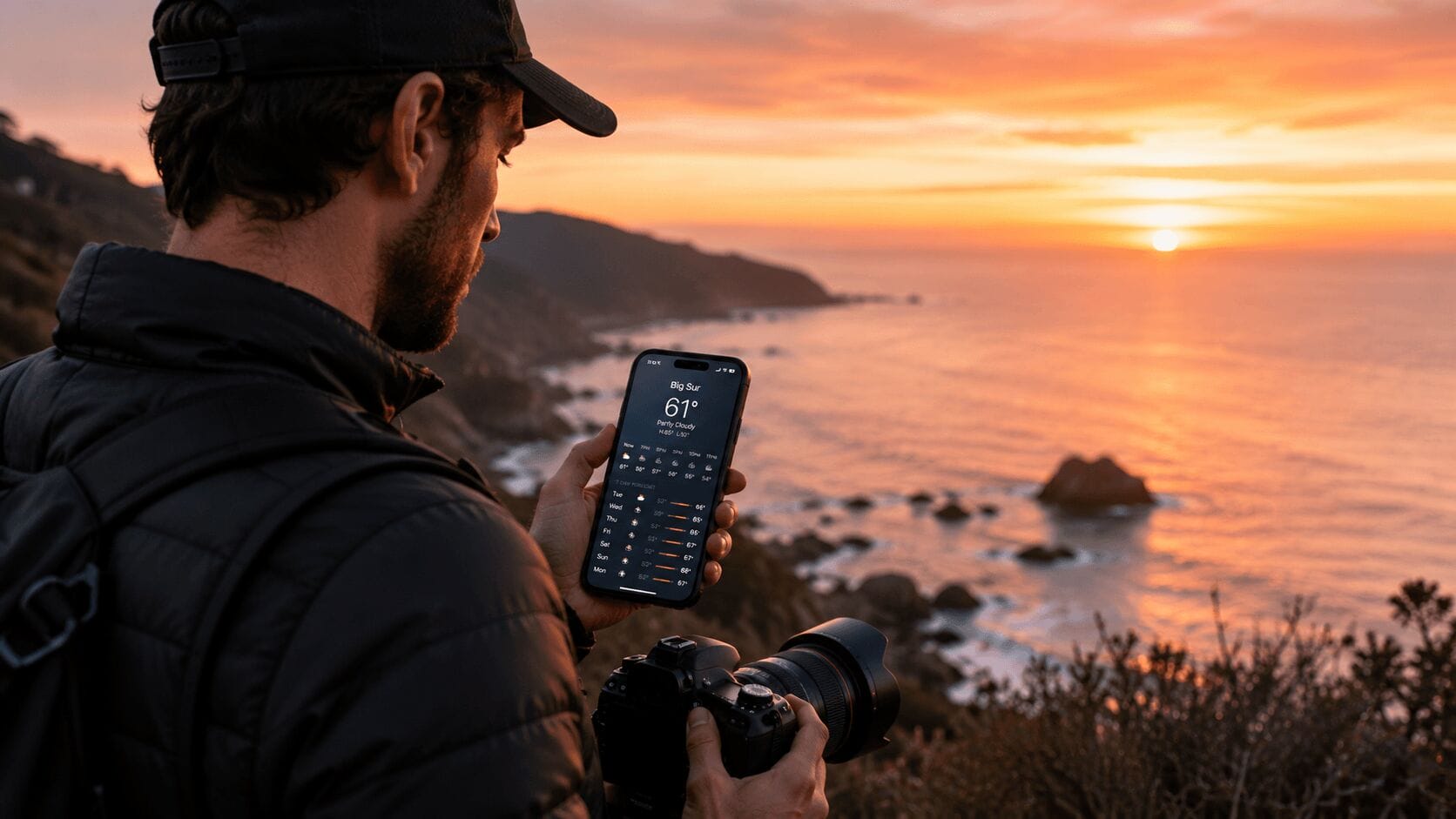 Check the weather for sunset photos Check the weather for sunset photos