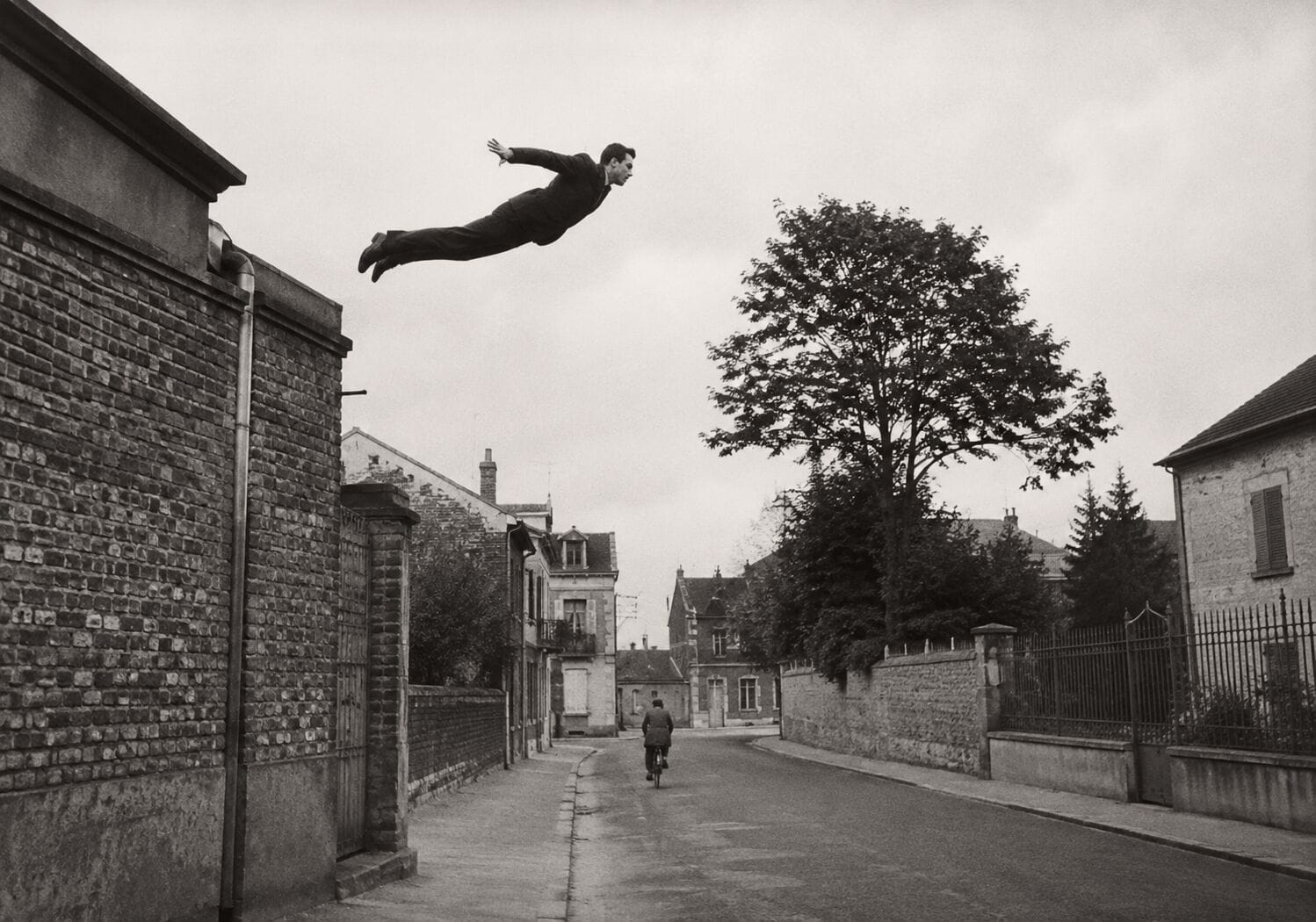 Leap into the Void by Yves Klein in Leap into the Void by Yves Klein in