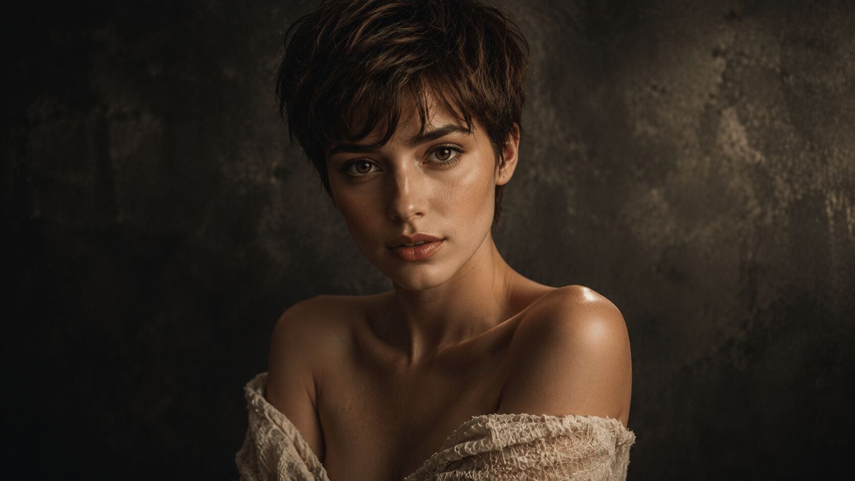 Loop lighting portrait example of young woman Loop lighting portrait example of young woman