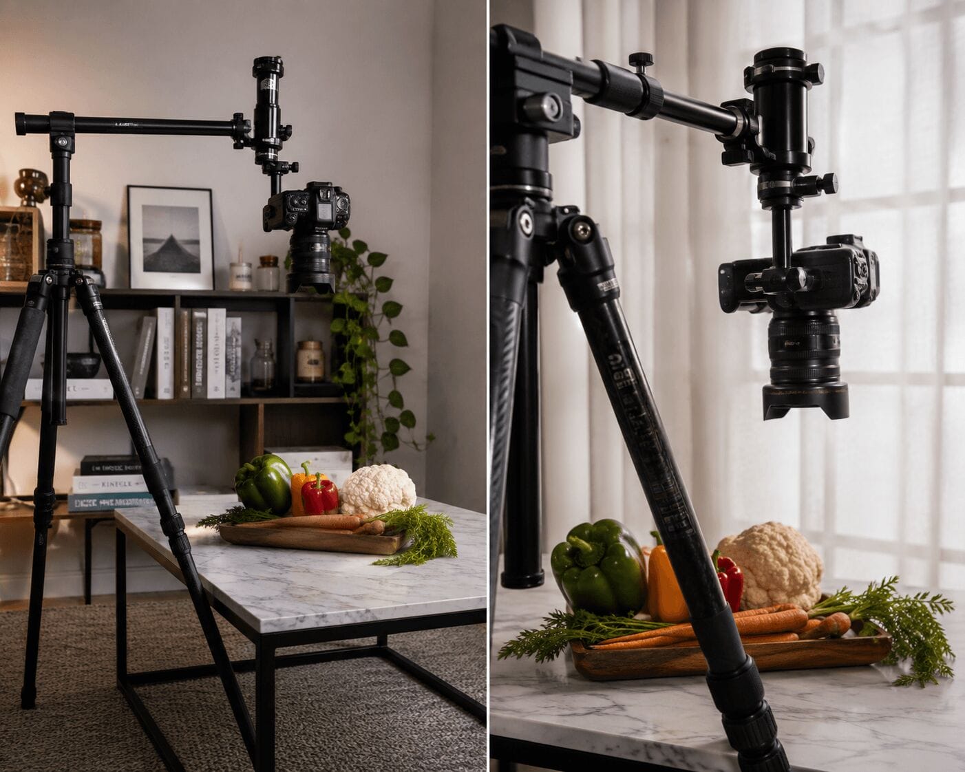 Tripod for overhead shots Tripod for overhead shots
